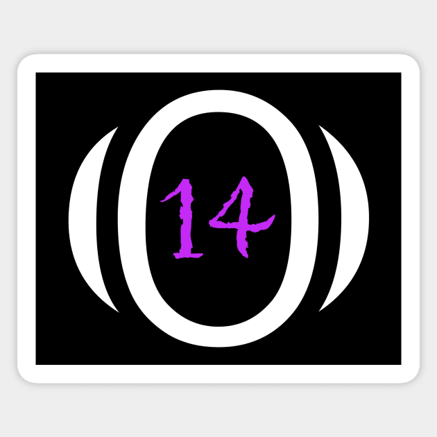 Fourteen Sticker by HomeABC